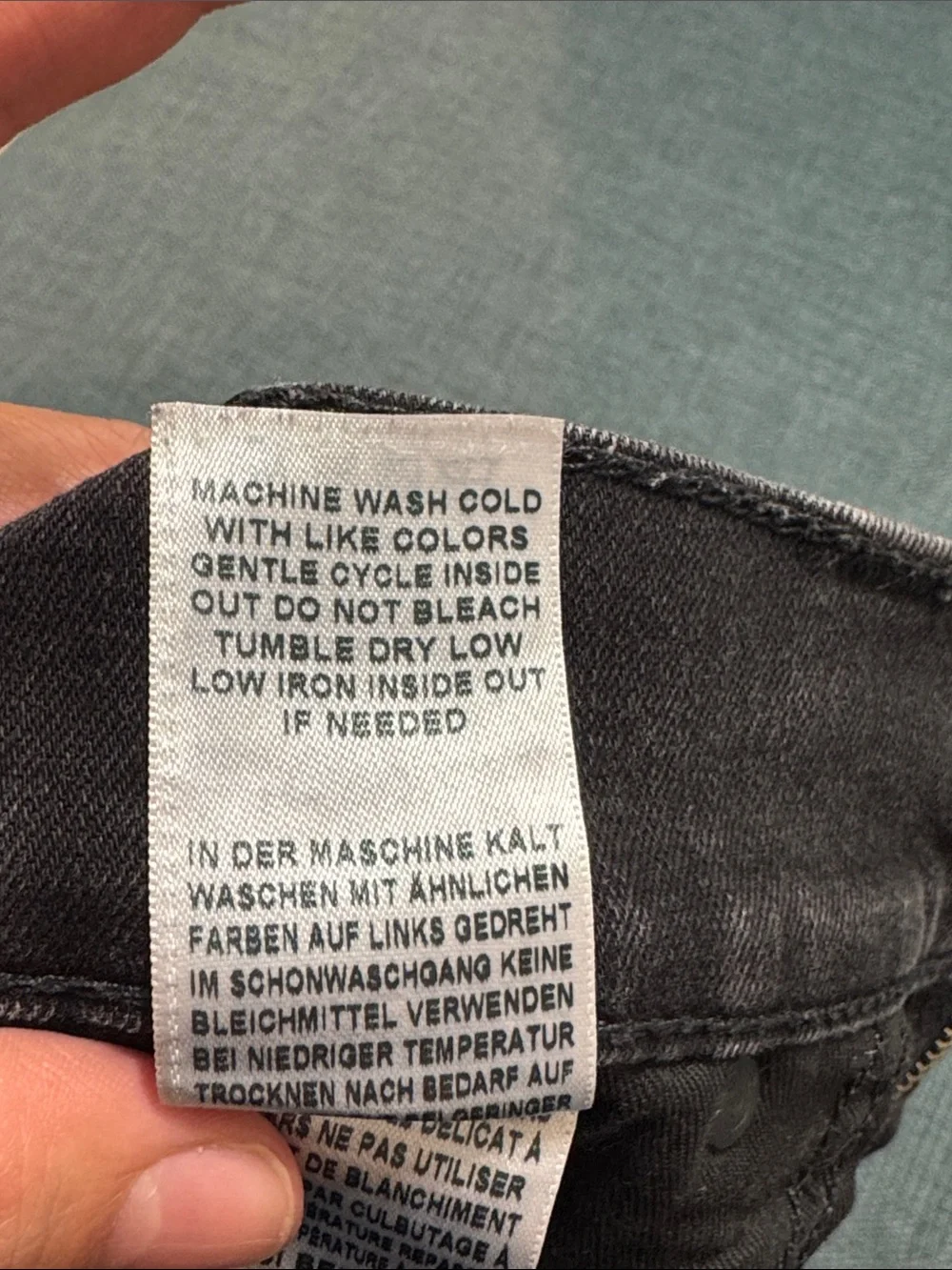 True Religion Jeans Ricky 29 Men's Black Straight-Leg Distressed & Stains